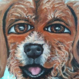 Painting acrylic original art canvas